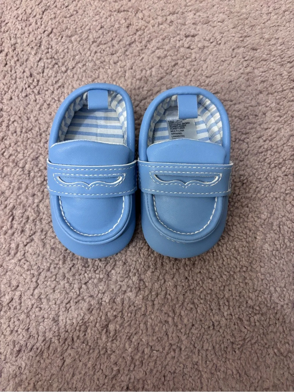 Classic Blue Baby Loafers - Kids Shoes
